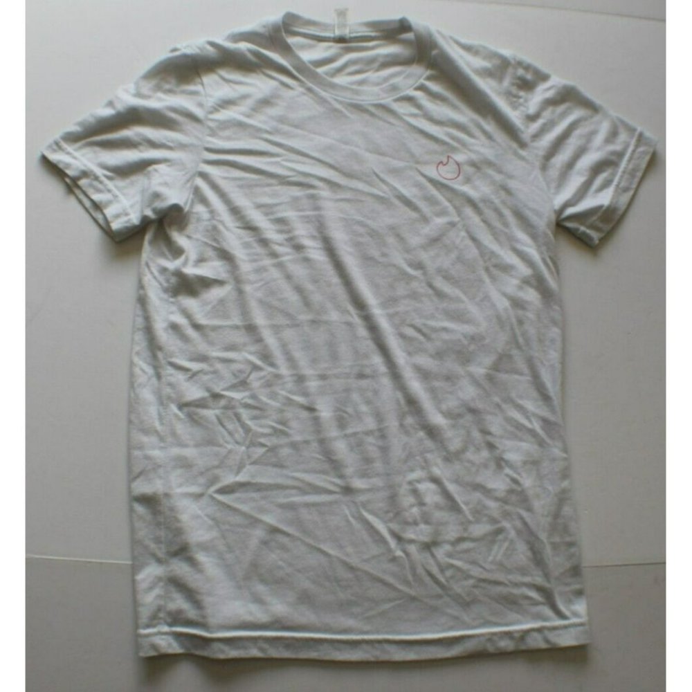 Tinder Logo Shirt White Size Small